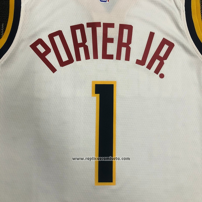 Camiseta Denver Nuggets Michael Porter Jr. #1 Association Blanco